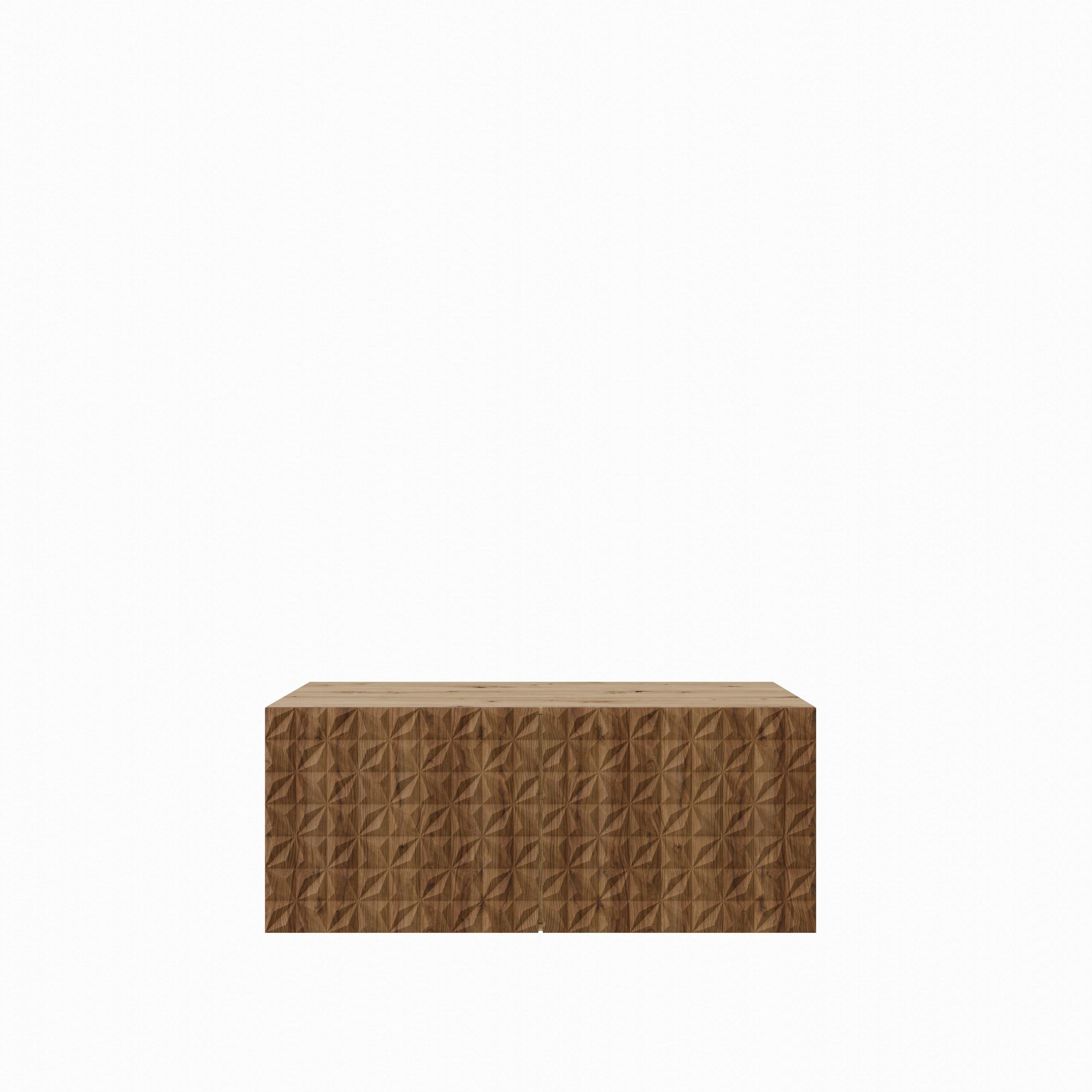 LOWBOARD ROVA 100/41/40 cm, Hängender TV-Schrank Eiche Artisan / Eichefarben - Eichefarben/Braun, Holzwerkstoff (100/41/40cm) - MASSENO