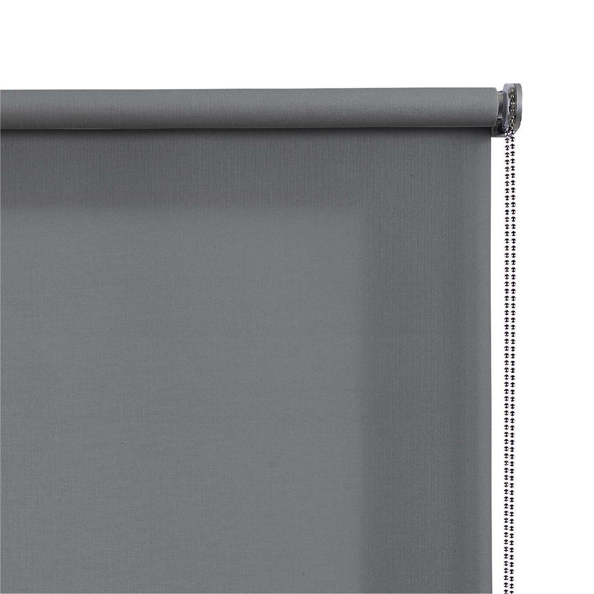 ROLLO| Grau, 100 cm x 180 cm - Dunkelgrau, Kunststoff (100/180cm) - STORESDECO