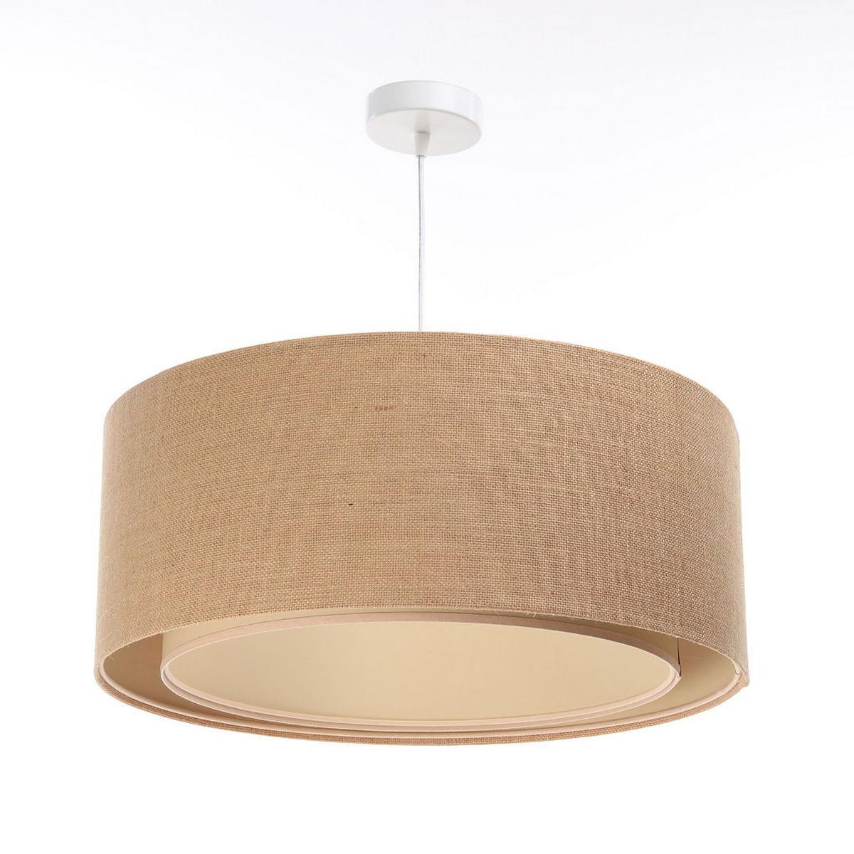 HÄNGELEUCHTE Beige 60/20 cm - Beige, Kunststoff (60/1.2/20cm) - ONZENO