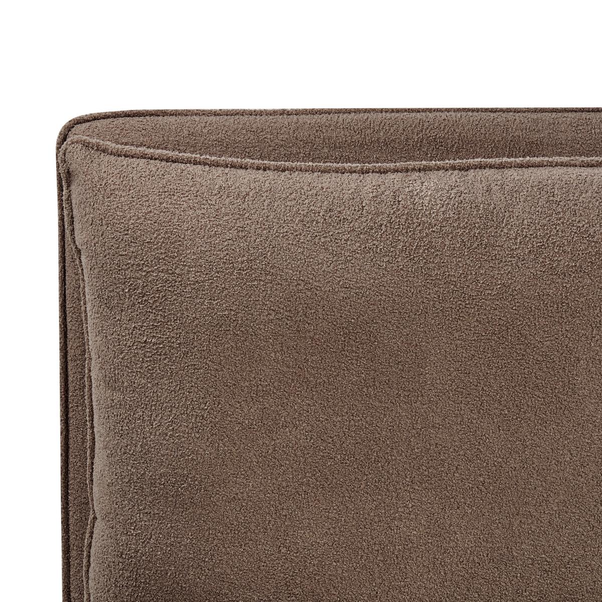 BETT mit Lattenrost 180/200 cm Braun Bajonna - Schwarz/Braun, Textil (180/200cm) - Beliani