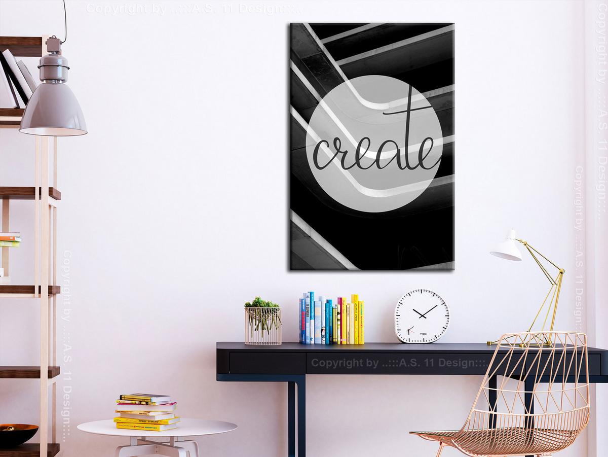 KUNSTDRUCK Schwarz-Weiß 40/60 cm - Schwarz, Textil (40/60cm) - KUNSTLOFT