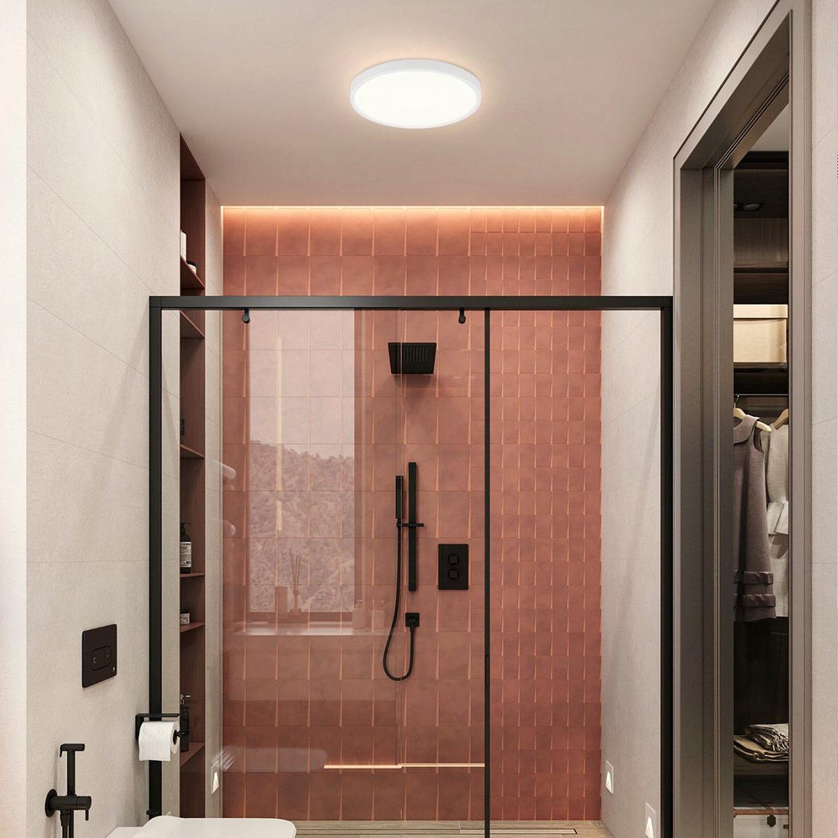 LED-DECKENLEUCHTE Berlin 22 cm - Weiß, Kunststoff (22/22/2.5cm) - Nettlife