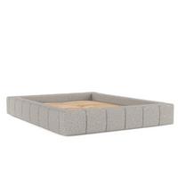 POLSTERBETT Kea mit Stauraum 200/200 cm Grau im Bubble Stoff - Schwarz/Naturfarben, Holz/Holzwerkstoff (200/200cm) - AltaBeds