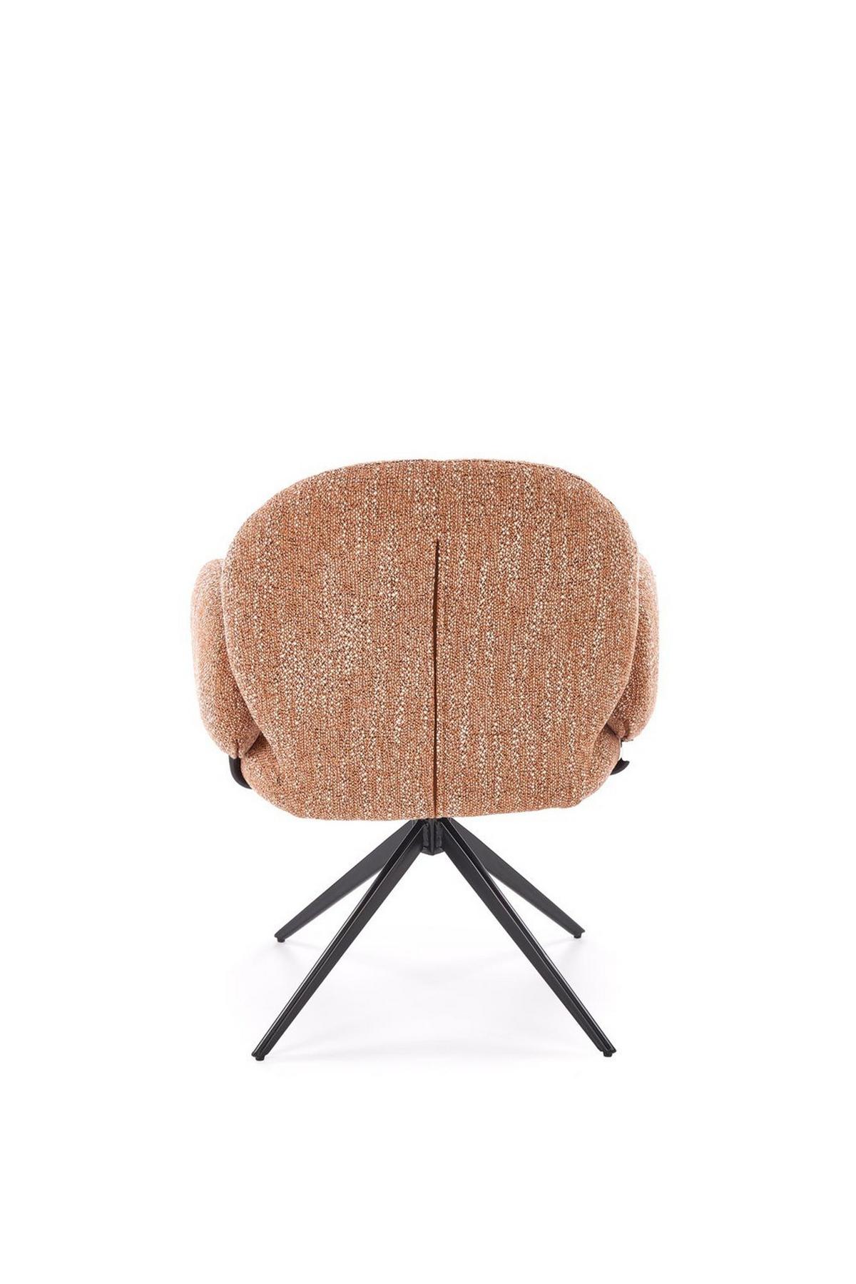 SESSEL BERRY 360° gepolstert Rotbraun - Rotbraun, Textil (65/83/64cm) - Lookway