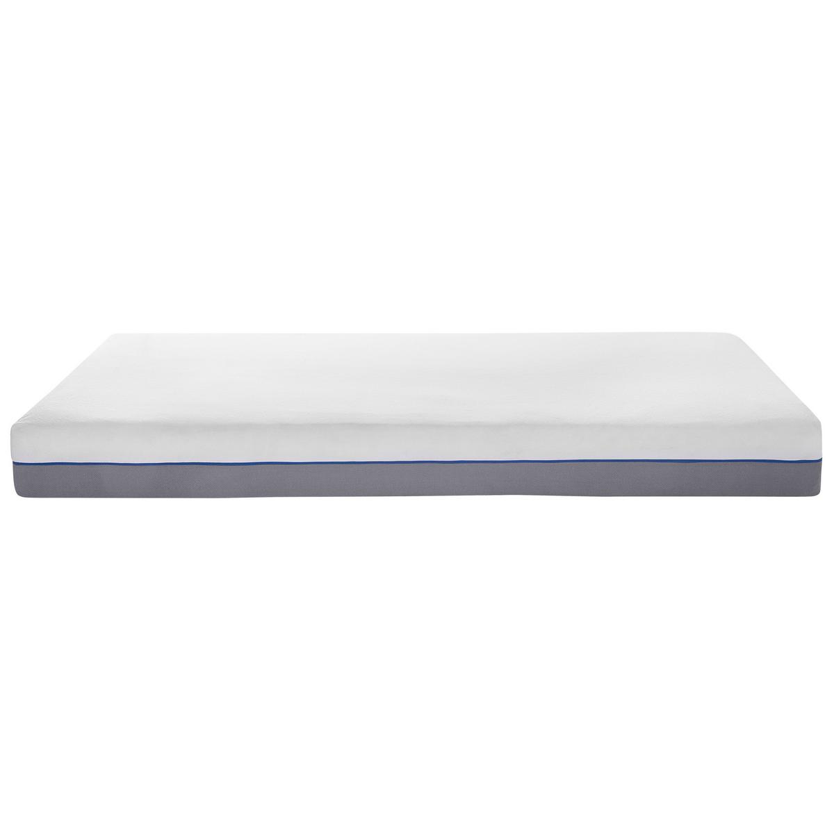 MATRATZE Memory Foam medium 90/200/20 cm Glee - Weiß, Textil (90/200cm) - Beliani