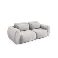 SCHLAFSOFA Simone - Grau, Holzwerkstoff/Textil (266/95/110cm) - Fun Möbel