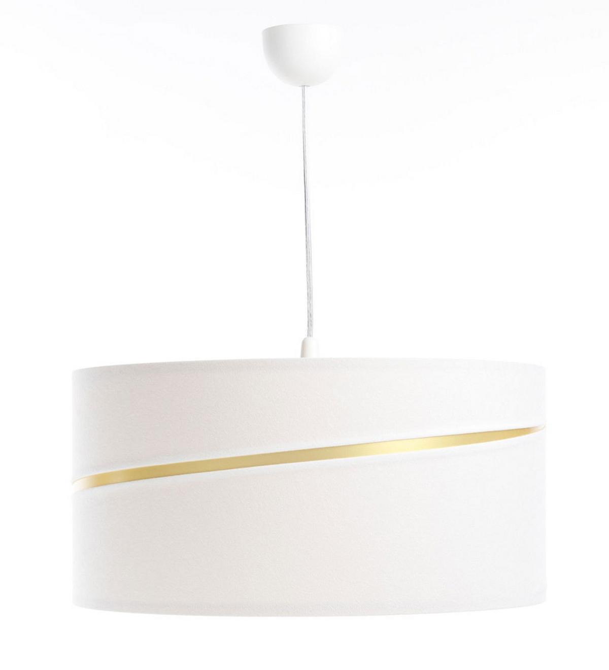HÄNGELEUCHTE Gold 40/20 cm - Goldfarben/Weiß, Kunststoff (40/0.4/20cm) - ONZENO