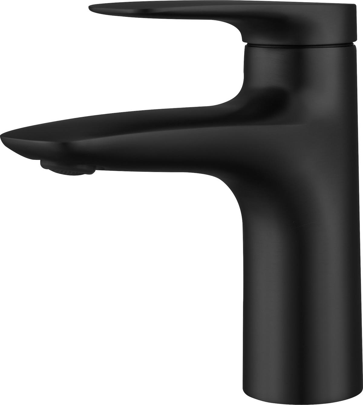 WASCHTISCHARMATUR Valley Schwarz - Schwarz, Metall (10/20/5cm) - Badplaats
