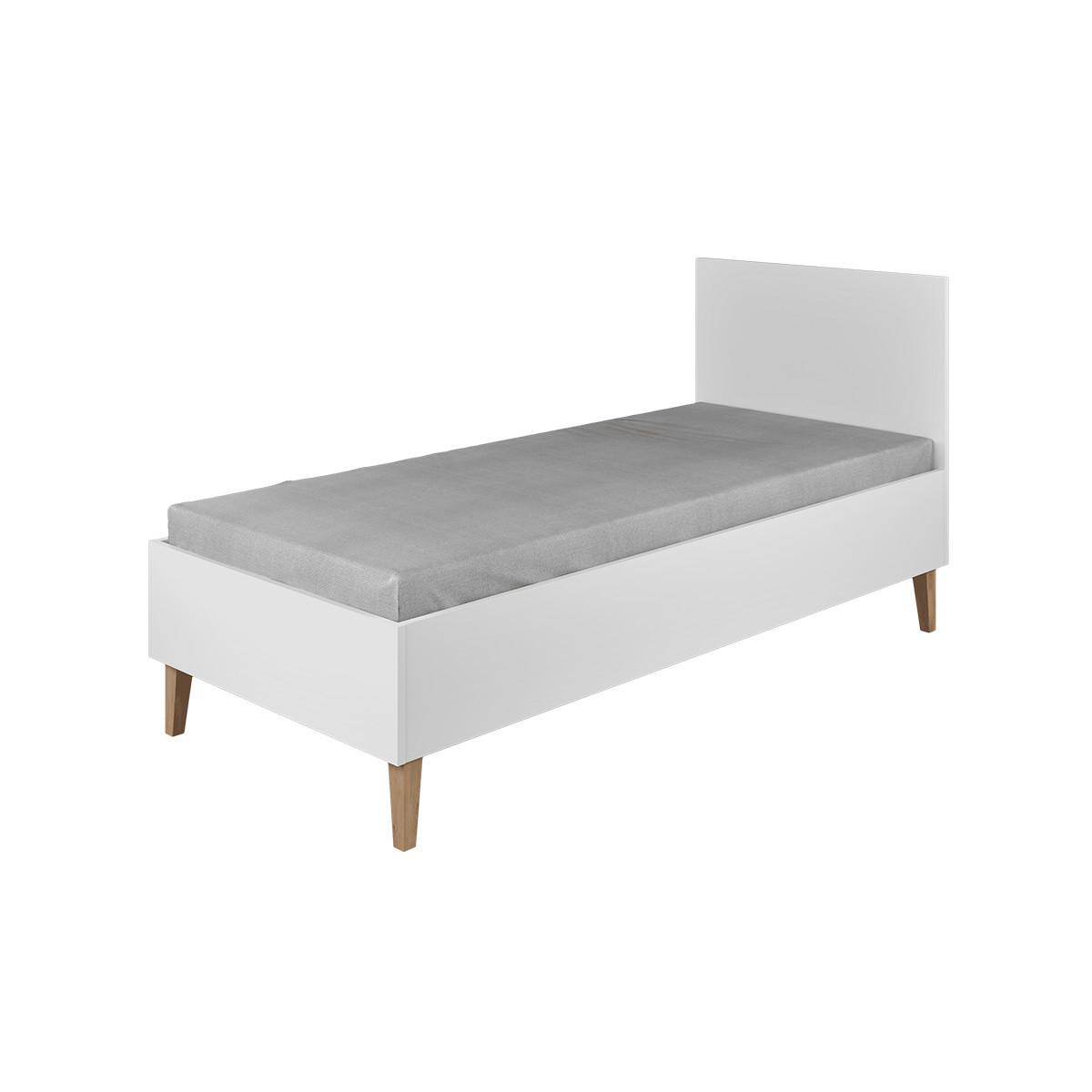 BETT Kubi Weiß - Weiß, Holzwerkstoff (80/180cm) - Petits-meubles