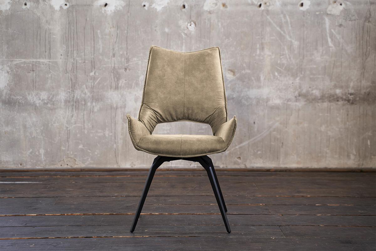 DREHSTUHL SIVO Beige Webstoff - Beige, Textil (57/95/56cm) - KAWOLA
