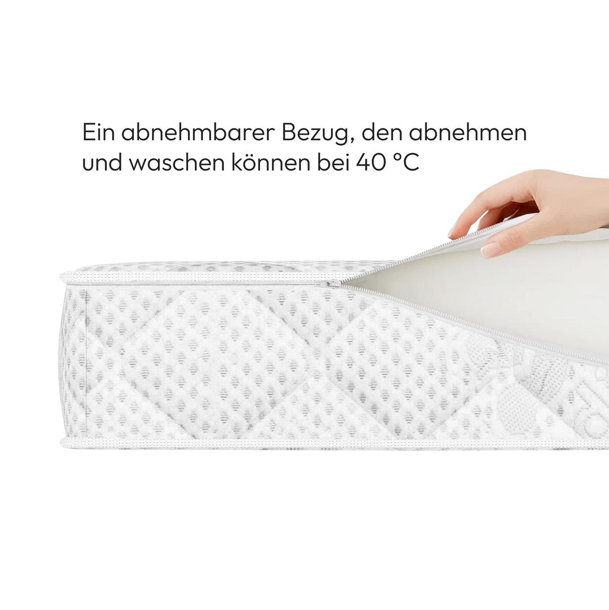 KALTSCHAUMMATRATZE Ergo+ 10 cm, Schaummatratze, H2, 160x200 - Weiß, Kunststoff (160/200cm) - Beautysofa