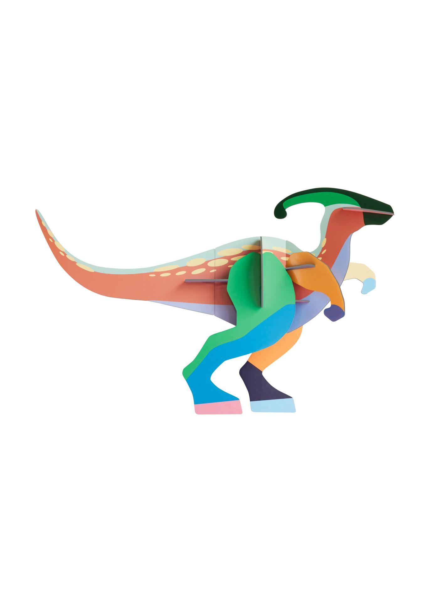 WANDDEKO Mutiger Dino 17.3/49.2 cm - Multicolor, Wellpappe (17.3/49.2/80cm) - Studio Roof