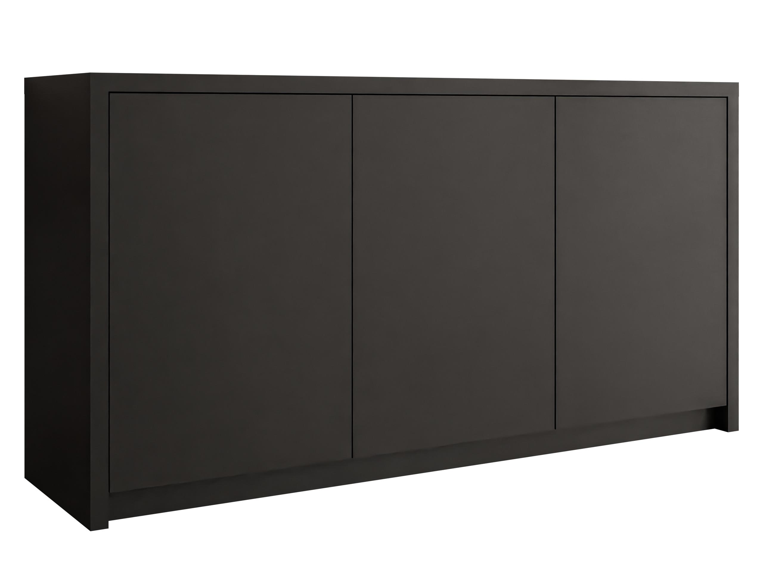 KOMMODE Solid 3D - Schwarz, Holzwerkstoff/Kunststoff (150/79/40cm) - MIRJAN24