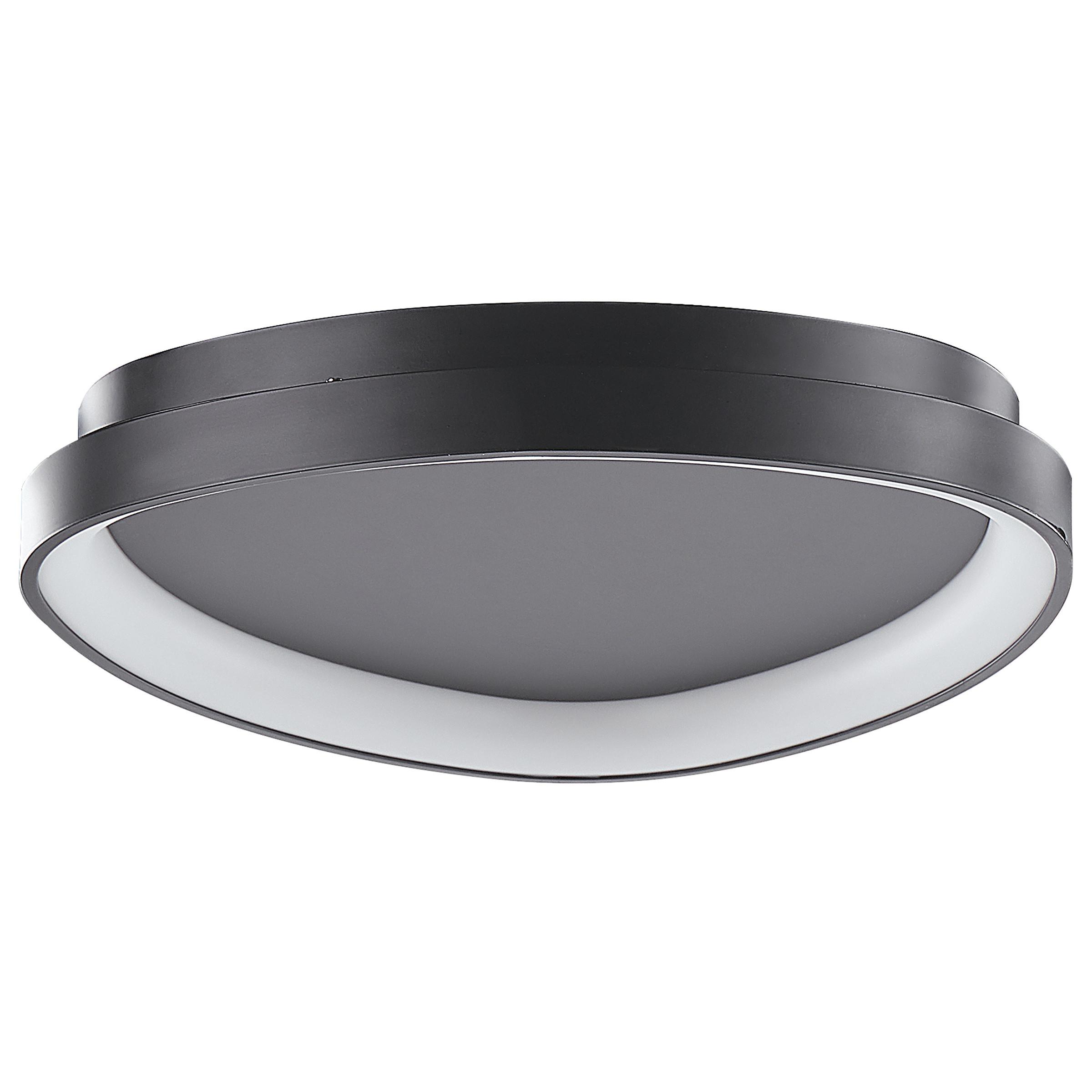 DECKENLEUCHTE Nanding 42/40/13 cm - Schwarz, Metall (42/40/13cm) - Beliani
