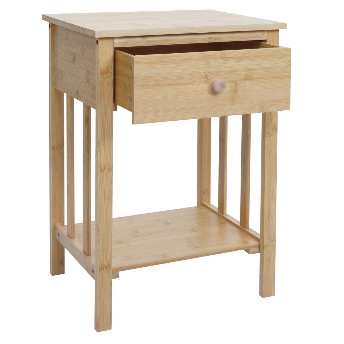 NACHTTISCH rechteckig Beige - Beige, Holz (40/55/30cm) - MCW