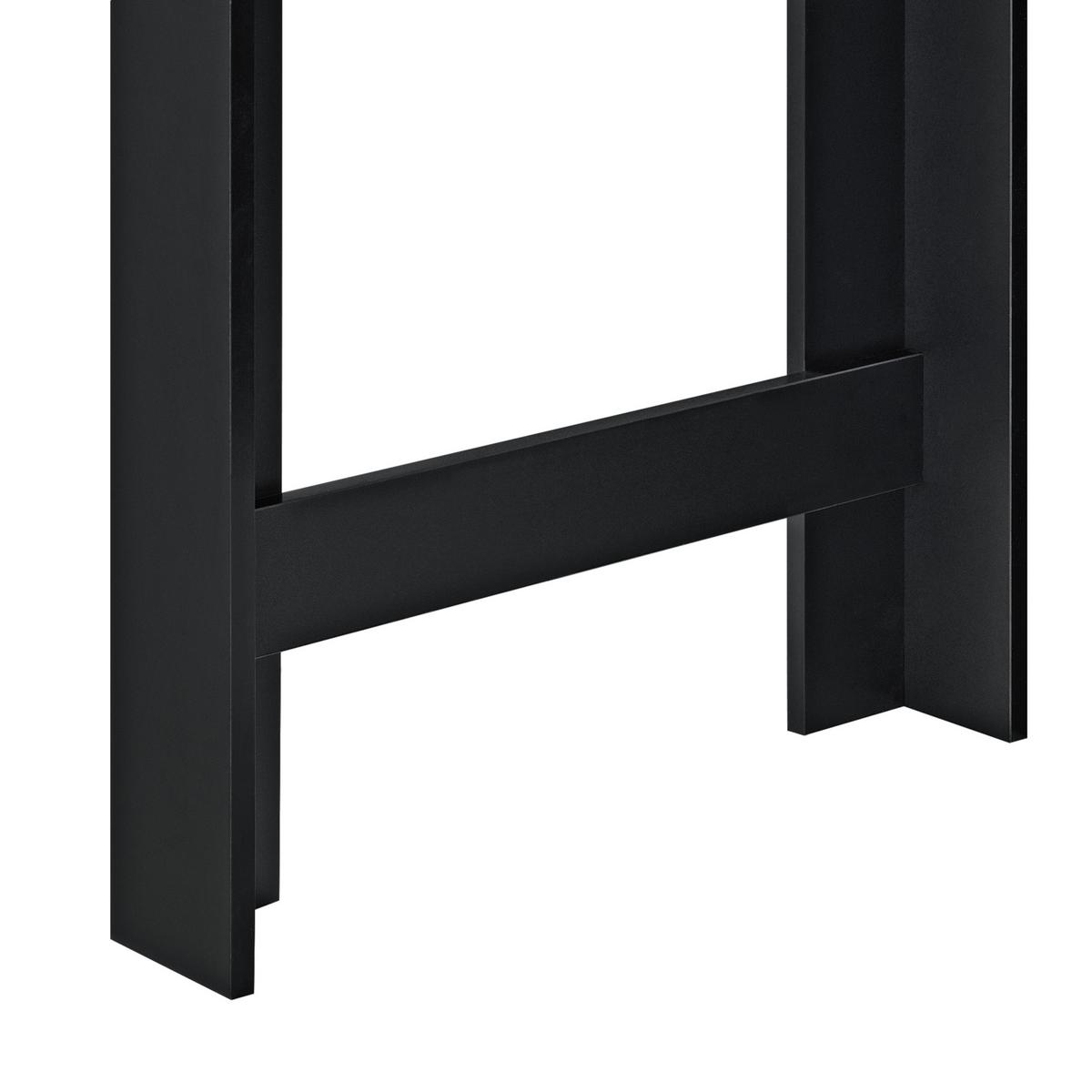 BARTISCH Danderyd - Schwarz/Braun, Holzwerkstoff (60/120/105.5cm) - [en.casa]