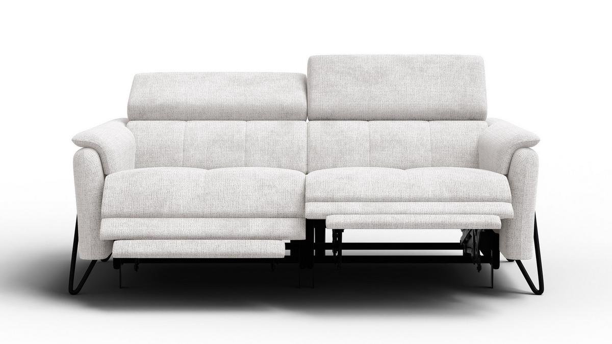 RELAXSOFA RODEN 3-Sitzer, creme - Creme, Holz/Textil (194/82/103cm) - Wozimo