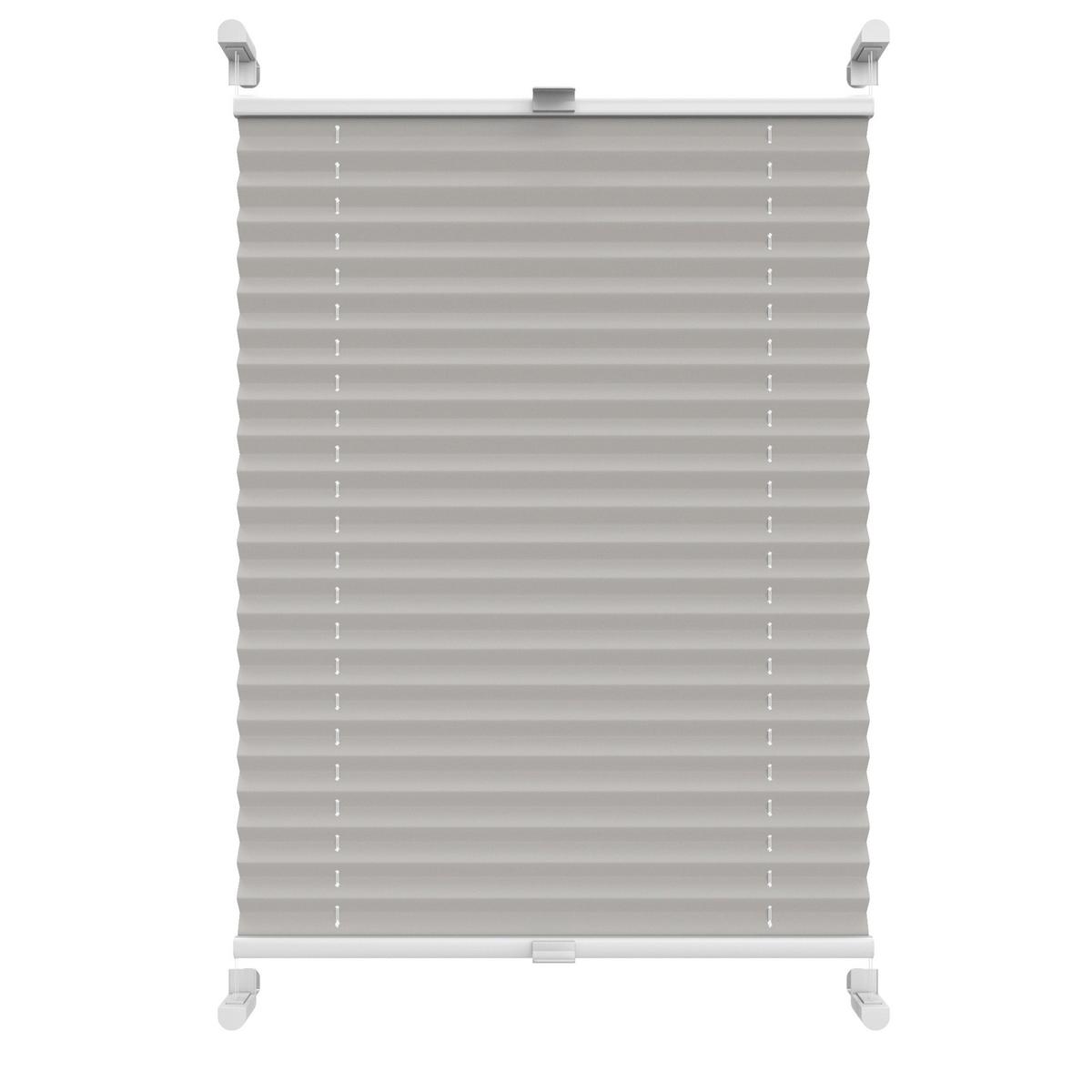 PLISSEE Thermo Basic 75 x 210cm Klemmfix ohne Bohren - Silberfarben, Textil (75/210/210cm) - Deco-Raum