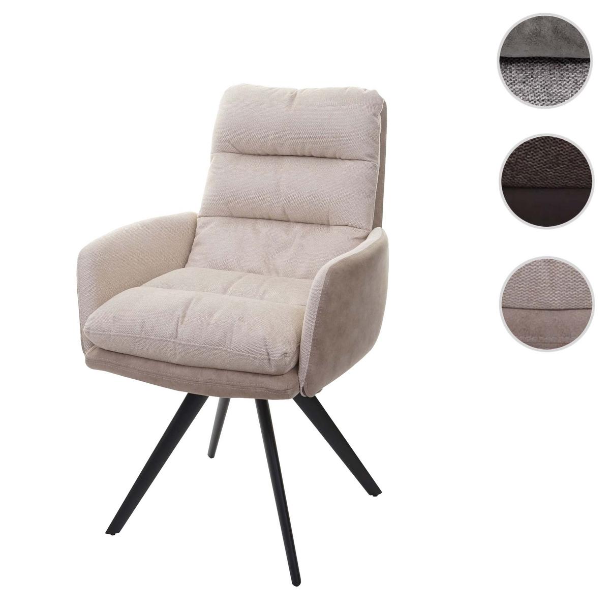 ESSZIMMERSTUHL Cremeweiß - Creme/Weiß, Textil (59/93/68cm) - MCW