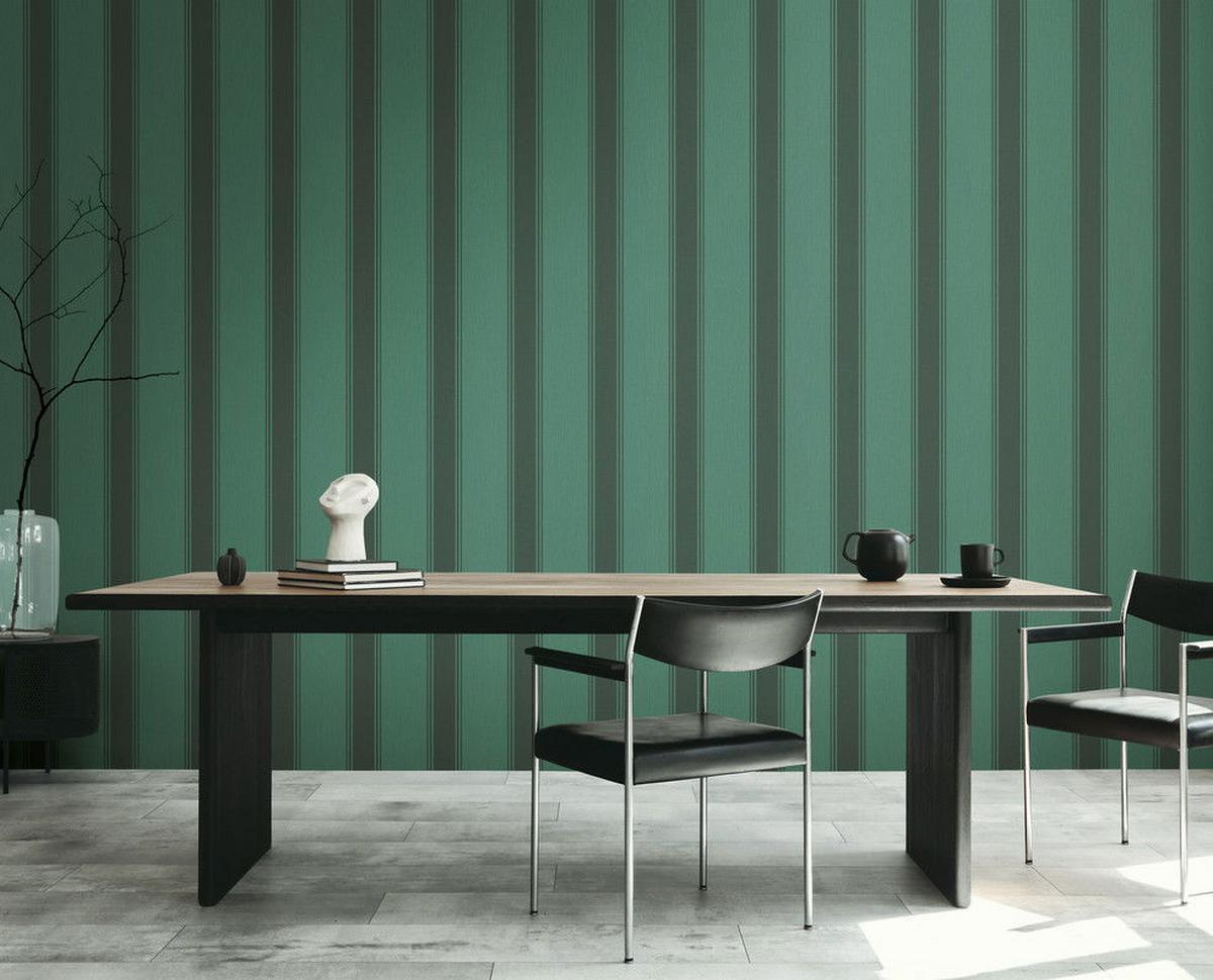 VLIESTAPETE Grün 53/1005 cm - Grün, Textil (53/1cm) - KUNSTLOFT