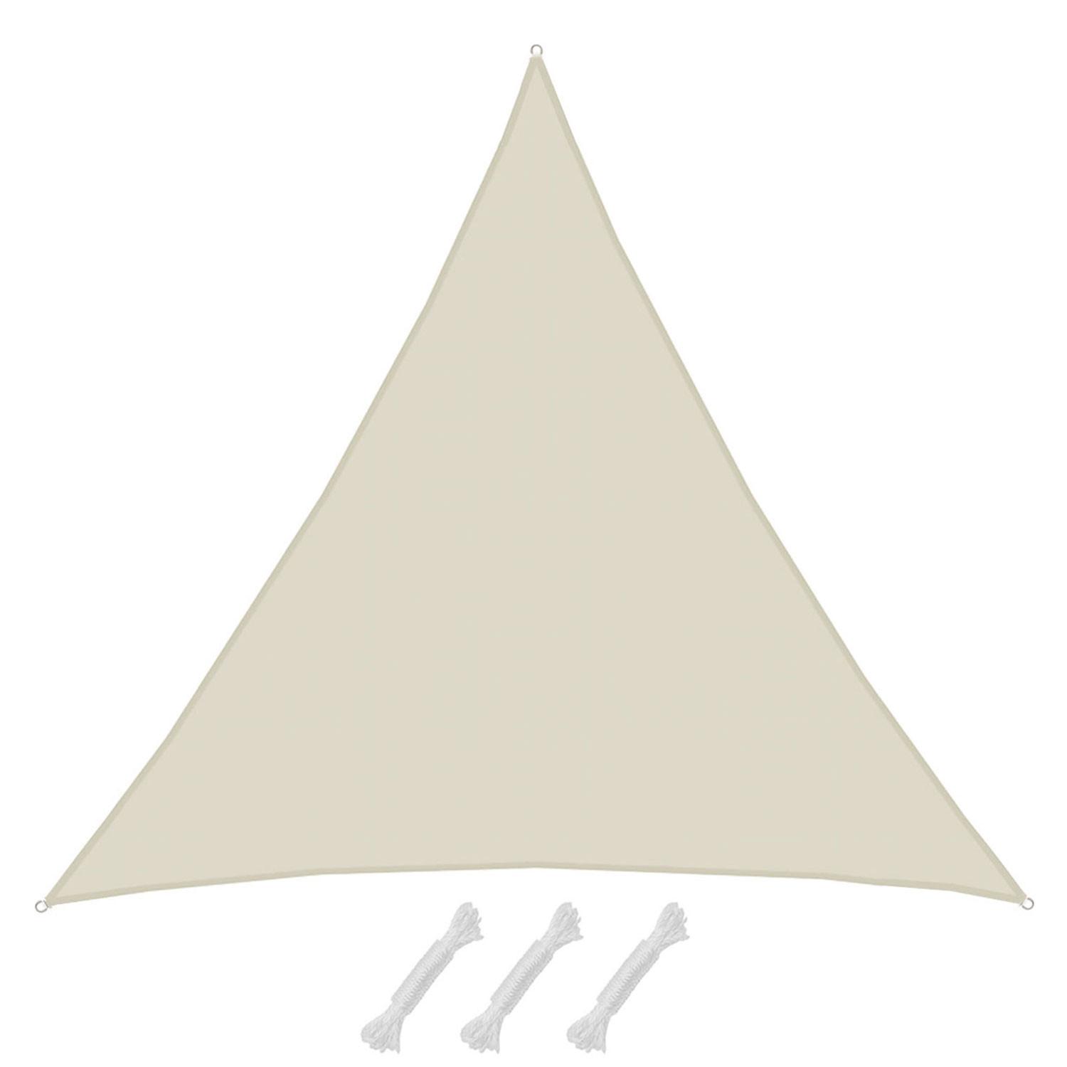 SONNENSEGEL 800/800 cm beige, dreieckig - Beige, Kunststoff (800/800cm) - Amanka