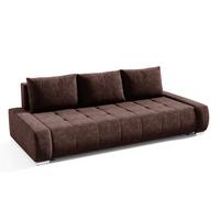 SCHLAFSOFA Jonas 3 Sitzplätze Braun - Braun, Holzwerkstoff (240/85/110cm) - Petits-meubles