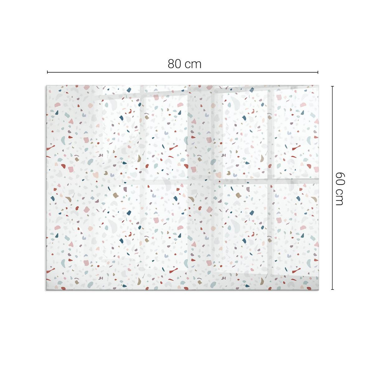 GLASPLATTE für Kamin 80x60 cm - Weiß, Glas (80/60/0.4cm) - TULUP