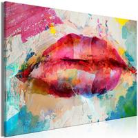 KUNSTDRUCK Bunt 60/40 cm - Multicolor, Textil (60/40cm) - KUNSTLOFT