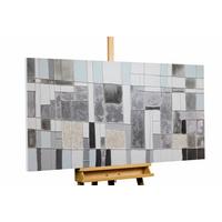 ACRYLBILD HANDGEMALT 120/60 cm - Grau, Holz/Textil (120/60cm) - KUNSTLOFT