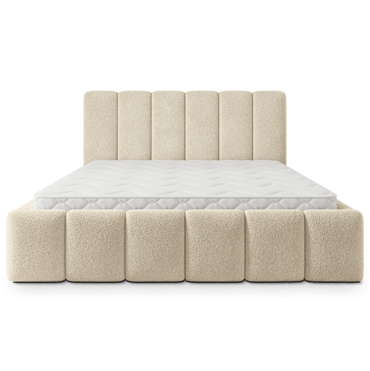 POLSTERBETT ATTORA Q 160x200 cm mit Bettkästen - Creme - Creme, Holz (160/200cm) - MASSENO