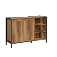 BADSCHRANK mit Aussparung für Waschbecken BZR63-L-PF - Ahornfarben, Fell (90/60/30cm) - SoBuy