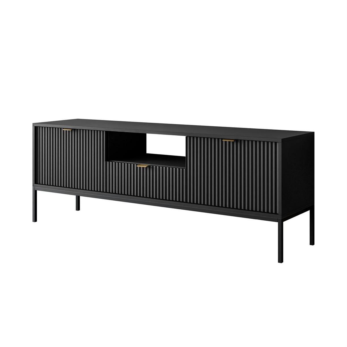 TV-ELEMENT CORTADO RTV154 SCHWARZ - Schwarz, Holzwerkstoff (154/56/39cm) - Lookway