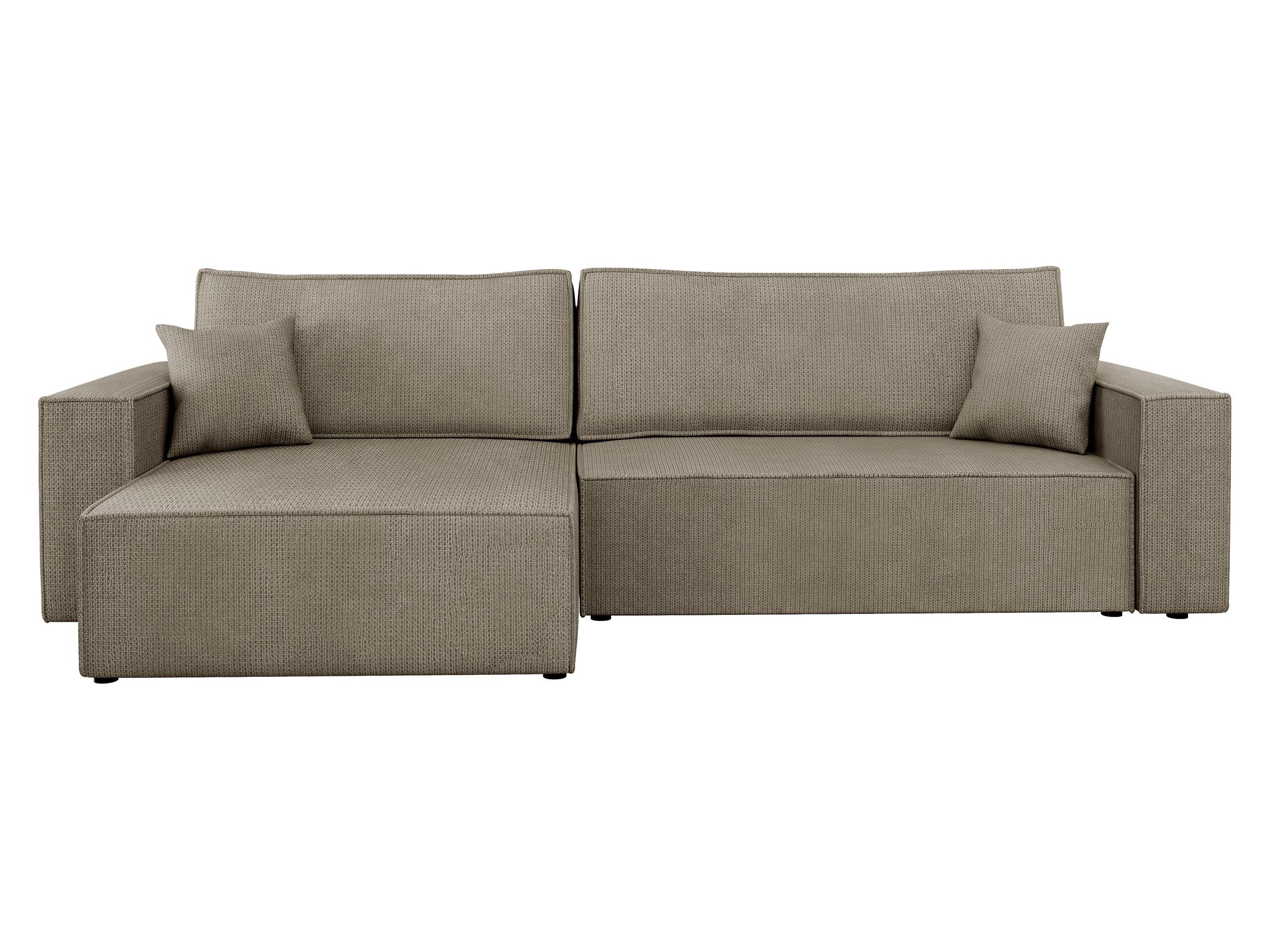 ECKSOFA Karl - Hellbraun/Schwarz, Holz/Kunststoff (272/145cm) - MIRJAN24