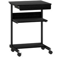 SCHREIBTISCH Spanplatte Metall Schwarz - Schwarz, Holzwerkstoff/Metall (56/51/79cm) - HOMCOM