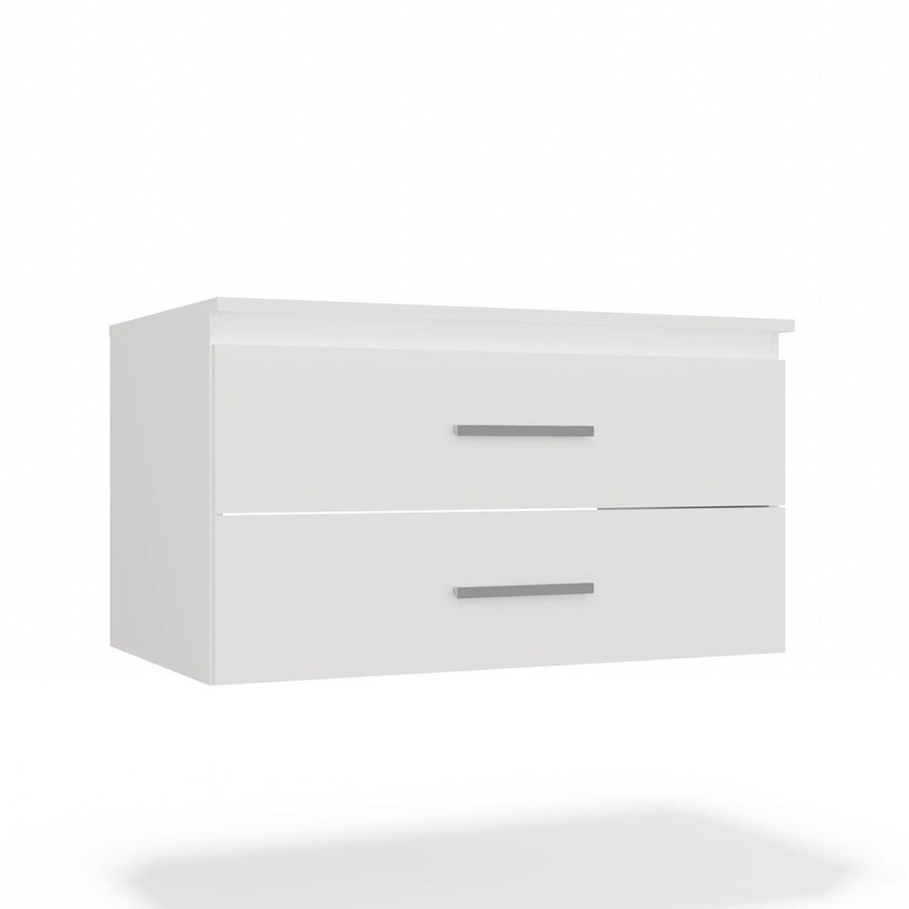 WASCHBECKENUNTERSCHRANK Weiß 80/45/50 - Weiß, Holzwerkstoff (80/45/50cm) - RAUMHIRSCH FURNITURE