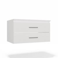 WASCHBECKENUNTERSCHRANK Weiß 80/45/50 - Weiß, Holzwerkstoff (80/45/50cm) - RAUMHIRSCH FURNITURE
