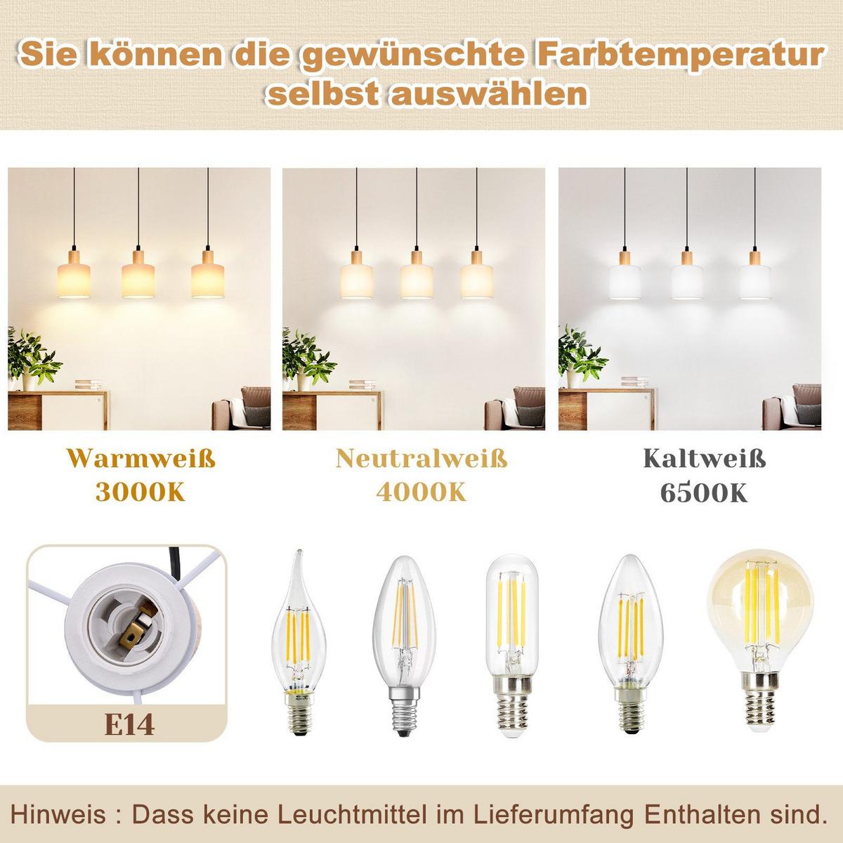PENDELLEUCHTE Zukunft 47/11/173 cm - Weiß, Holzwerkstoff (47/11/173cm) - Nettlife