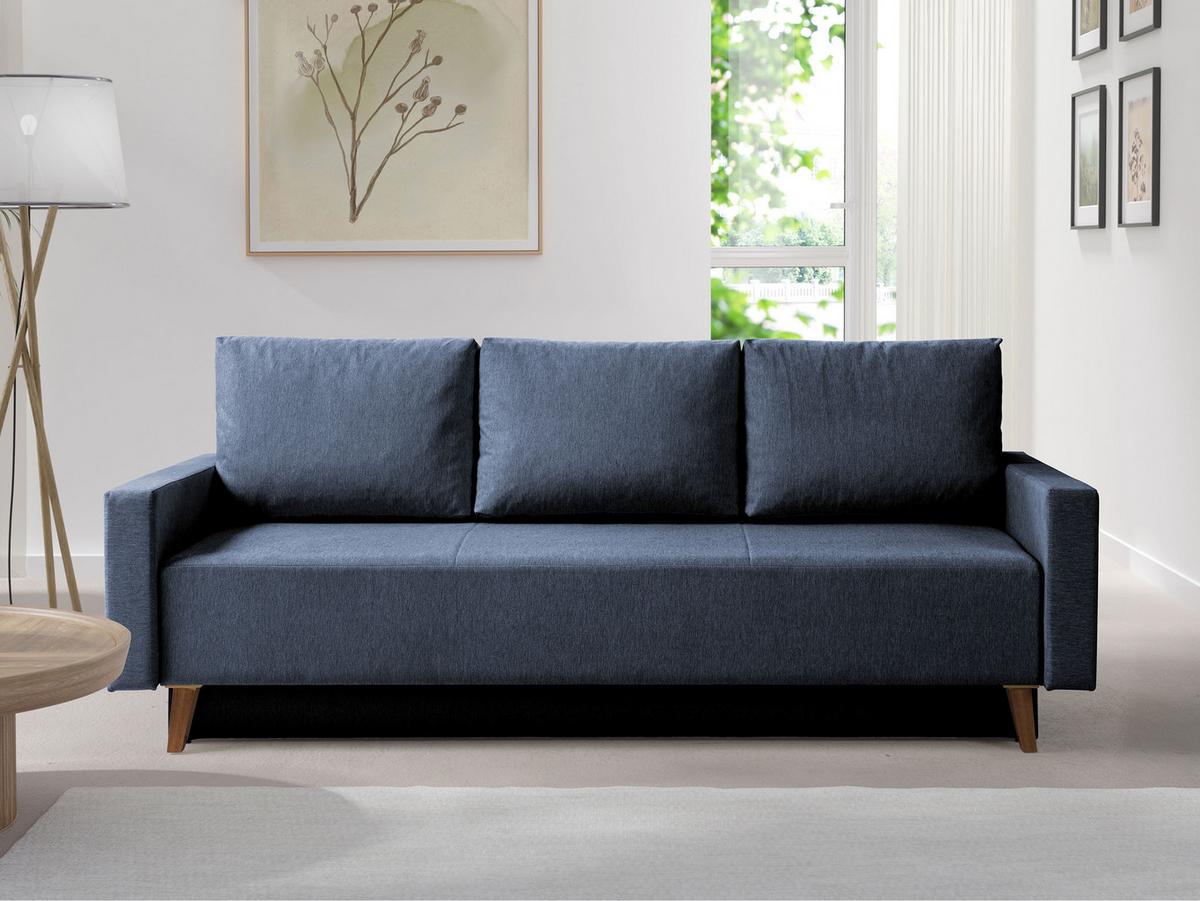 SCHLAFSOFA Oviedo - Blau, Holz/Kunststoff (215/86/95cm) - MIRJAN24
