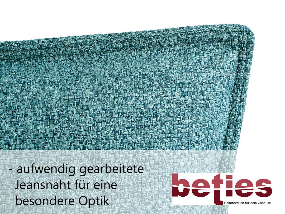 KISSENHÜLLE Bouclé steel-grau 40/40 cm - Grau, Textil (40/40cm) - beties Heimtextil