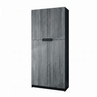 BÜROSCHRANK Logan Fronten in Avola-Anthrazit - Anthrazit, Holzwerkstoff (82/184/37cm) - Vladon