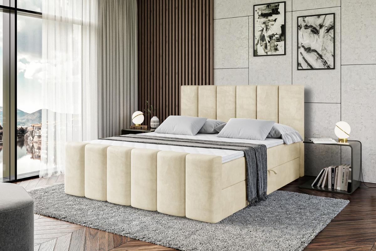 BOXBETT BOXI1-Z - 120x200 cm - H4 - Beige - Beige, Holzwerkstoff (120/200cm) - ALTDECOR