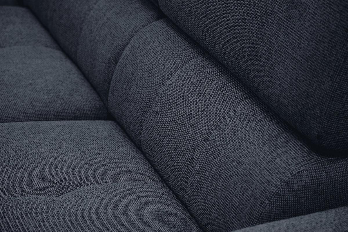 ECKSOFA FIERO 5-Sitzer, dunkelblau - Schwarz/Dunkelblau, Holzwerkstoff/Textil (158/269cm) - Wozimo
