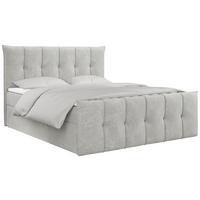 BOXBETT PREMIUM 11 140/200 Hellgrau Struktur - H3 - Hellgrau, Holz/Textil (140/200cm) - MKS