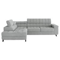 ECKSOFA Nord, Seite: Links - Graphitfarben/Schwarz, Holz/Textil (264/203cm) - MIRJAN24