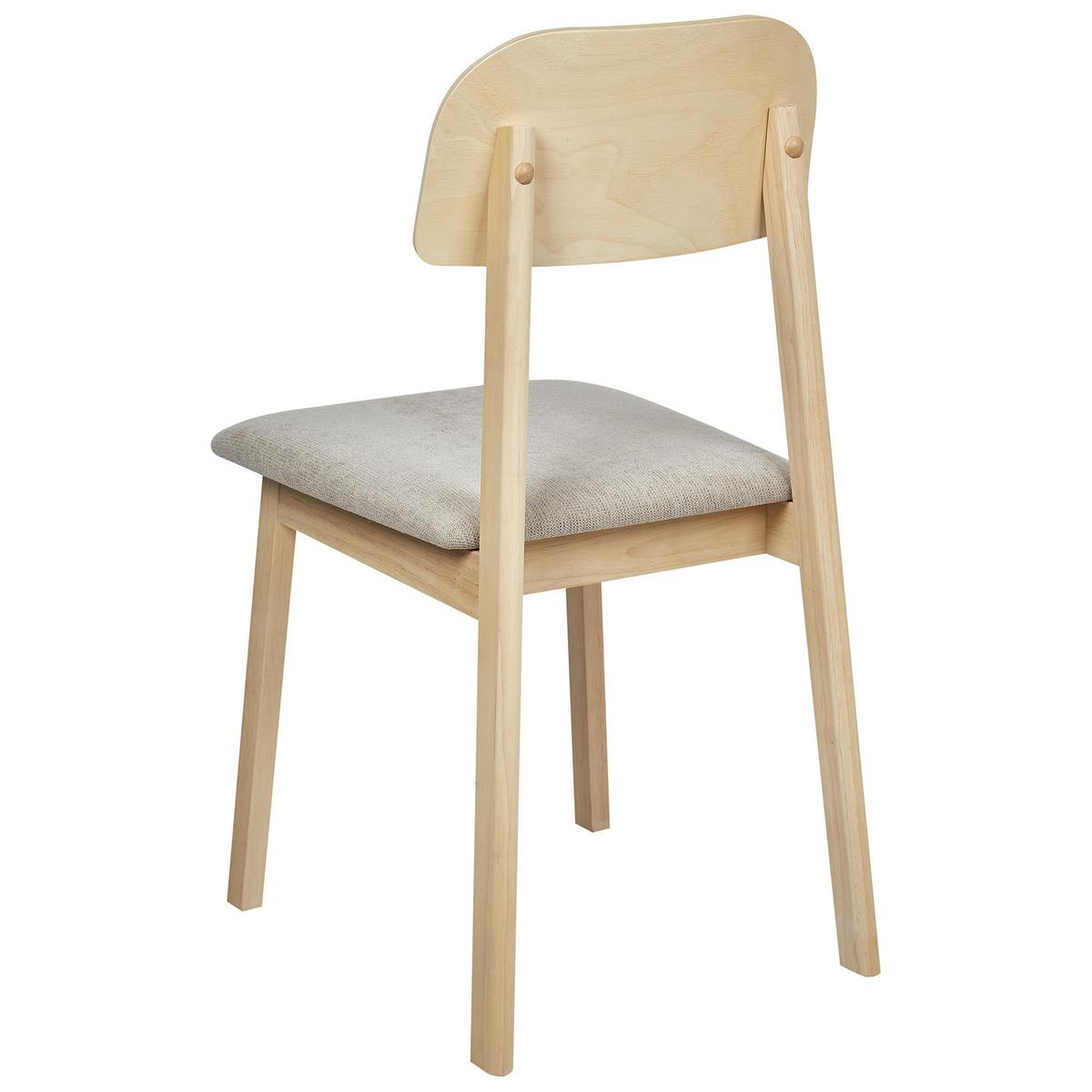 ESSZIMMERSTUHL 2er-Set Taupe Scandia - Taupe/Braun, Holz (40/82/46cm) - Beliani