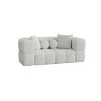 SOFA 2-sitzer Vega - Weiß, Holzwerkstoff/Textil (200/77/103cm) - Fun Möbel