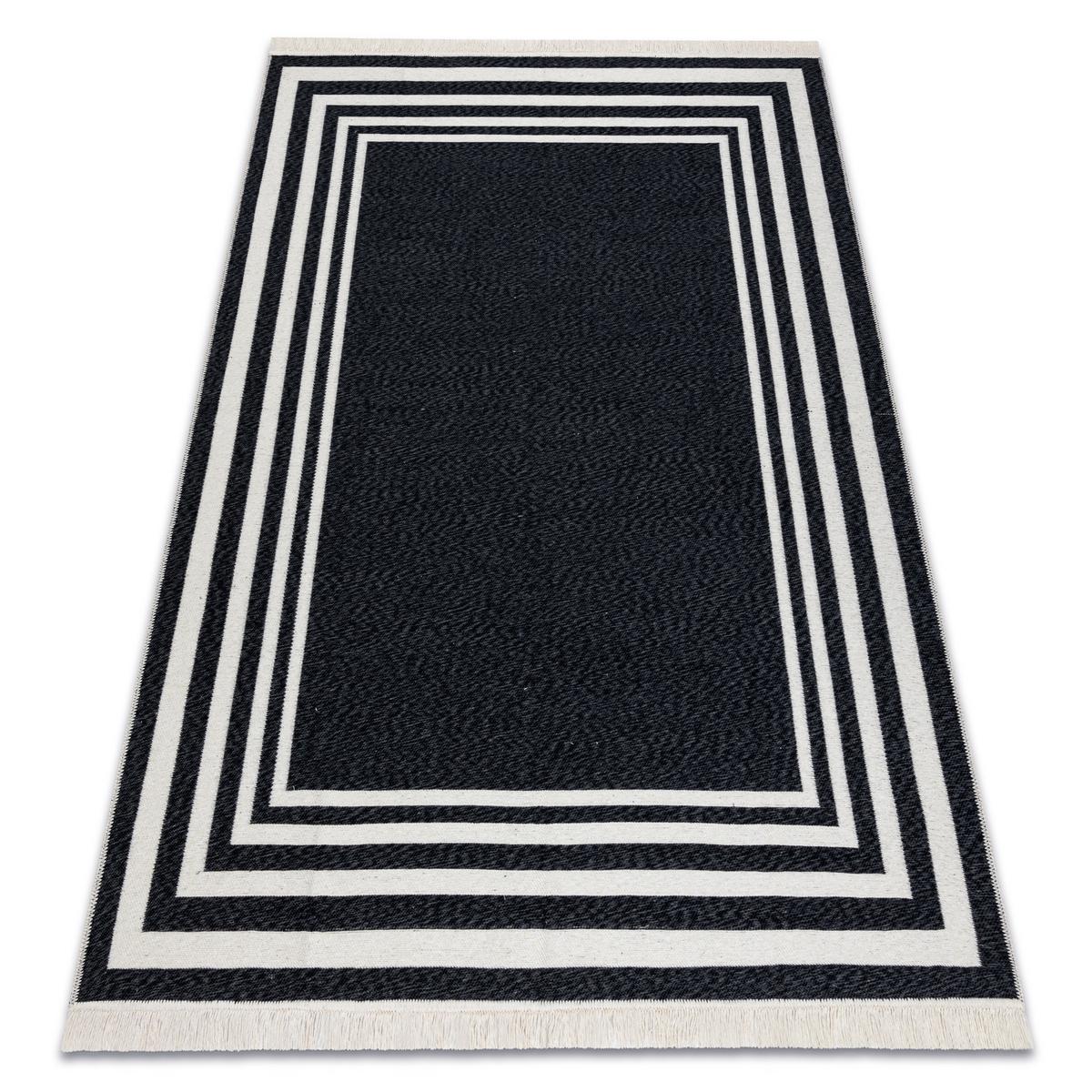 TEPPICH TWIN 140/190 cm - Schwarz, Textil (140/190cm) - rugsX