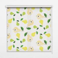 INNENROLLO - Fensterrollo - Rollo - 60x40 cm - Birnen - Gelb, Kunststoff (60/140/0.5cm) - TULUP