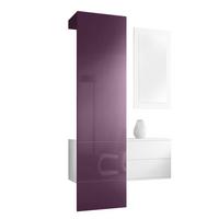 GARDEROBE Carlton Paneel in Brombeer Hochglanz - Brombeere, Holzwerkstoff (105/193/35cm) - Vladon