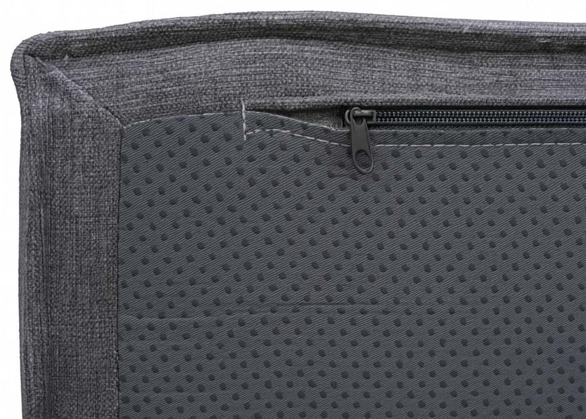 CHAISELONGUE Grau - Grau, Textil (75/63/194cm) - MCW